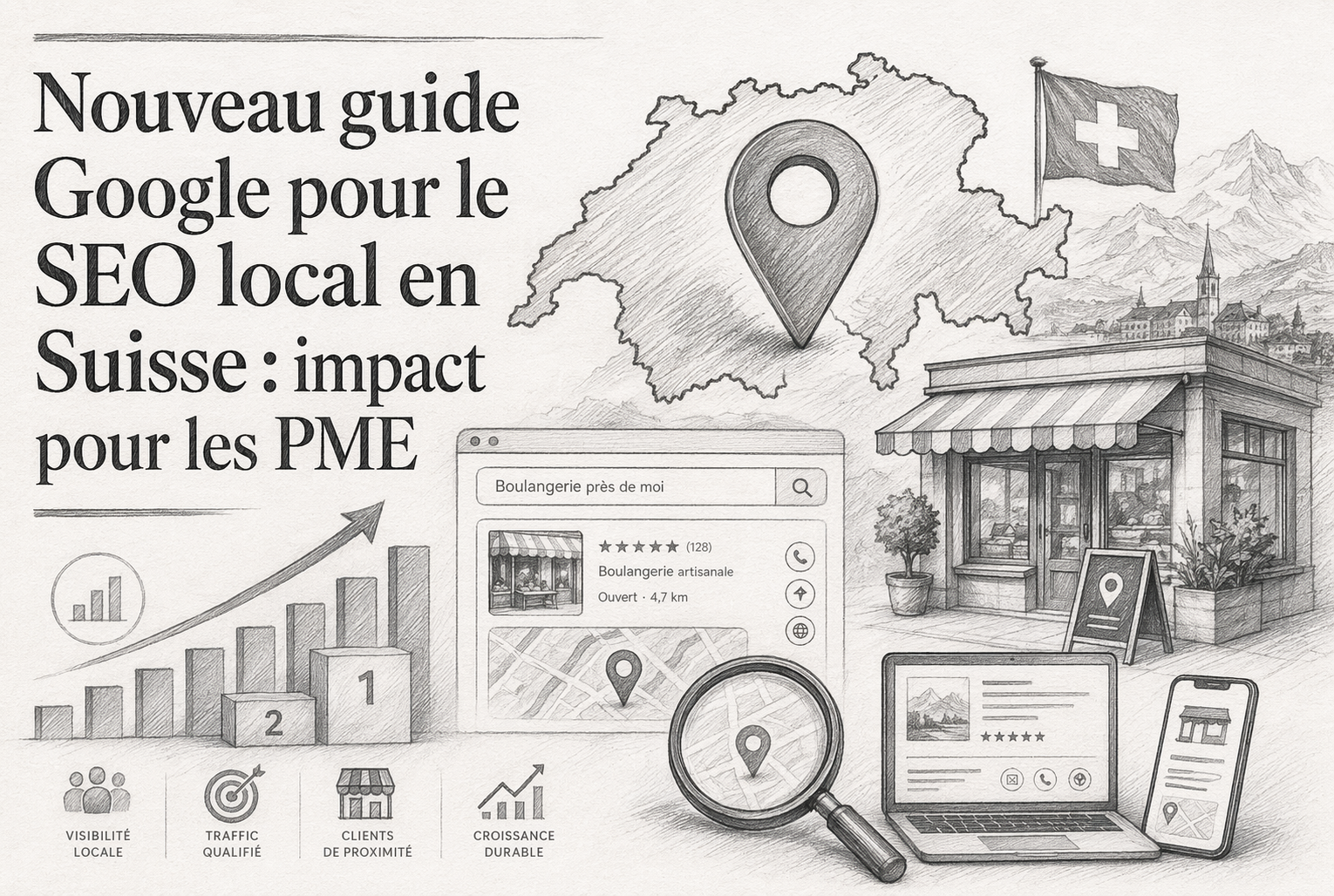 Nouveau guide Google pour le SEO local en Suisse : impact pour les PME