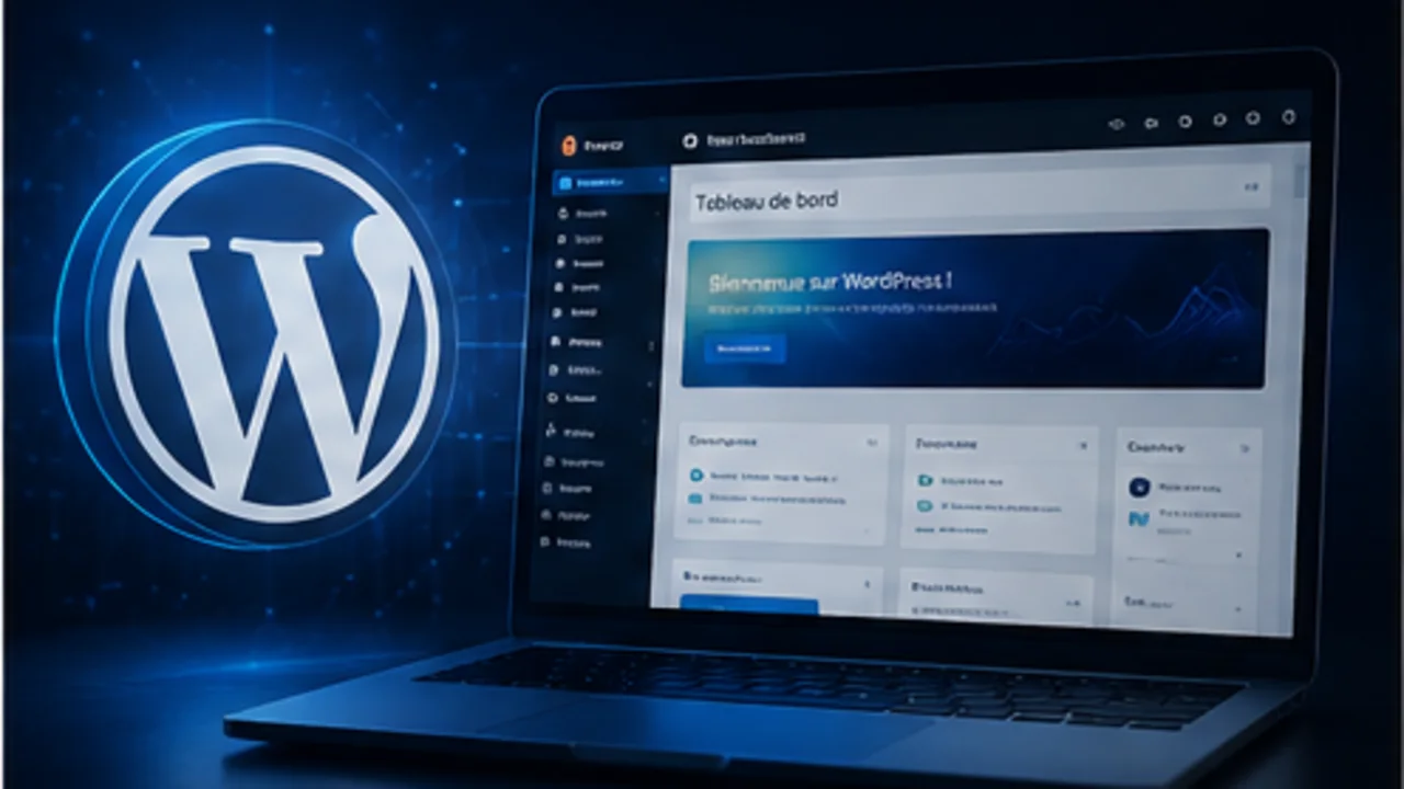 Interface WordPress illustrant la création et la refonte de sites web