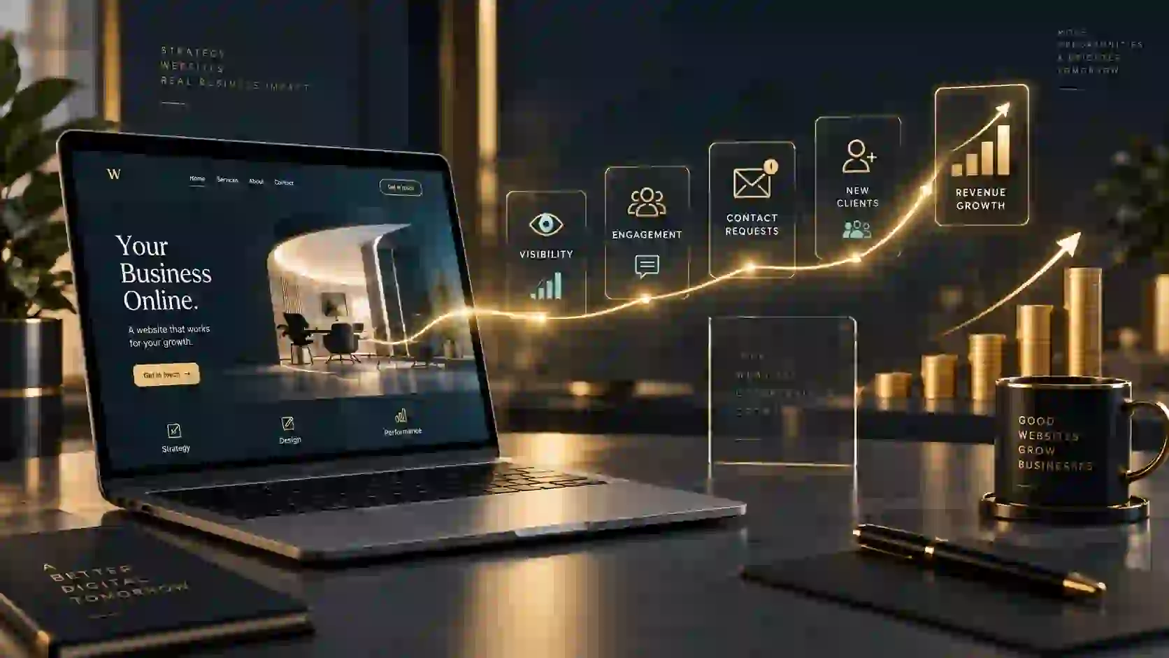 Parcours de conversion depuis un site WordPress vers des opportunités commerciales