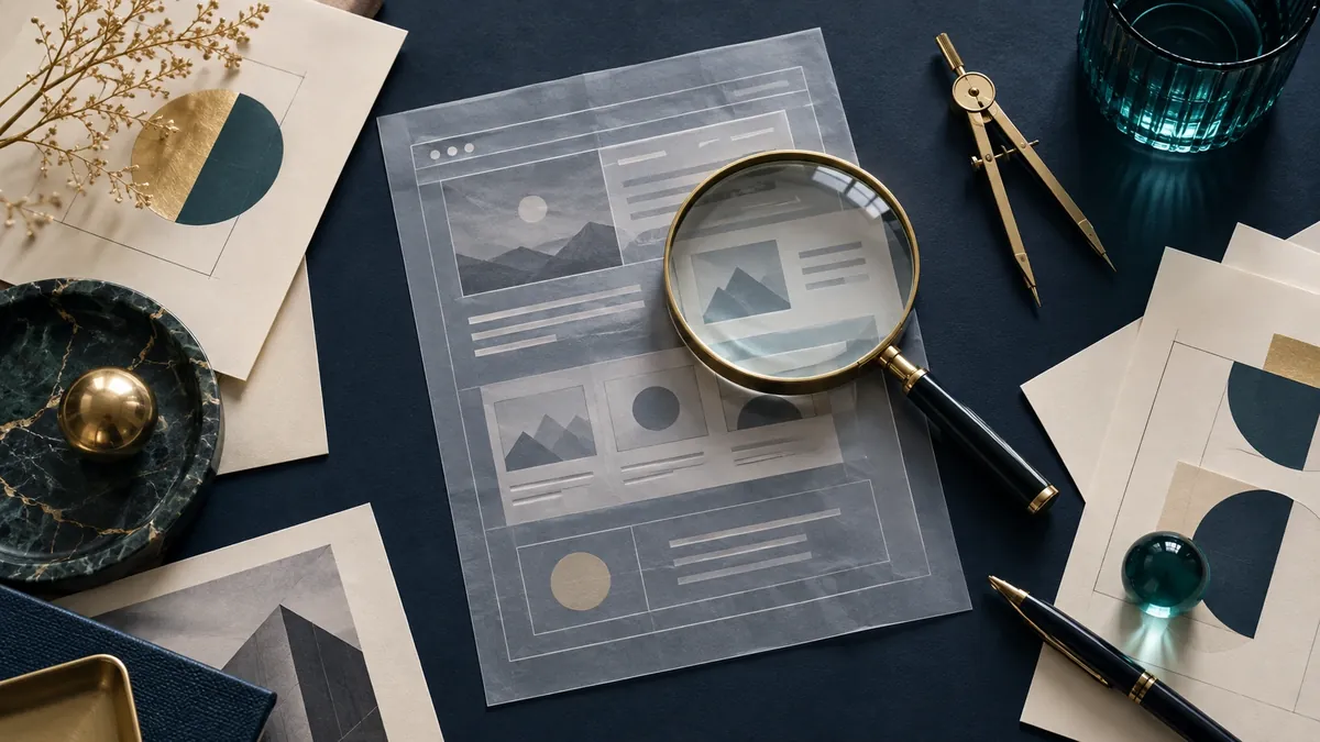 Maquette de site web analysée à la loupe pour l’audit SEO, GEO et UX de Bekaweb